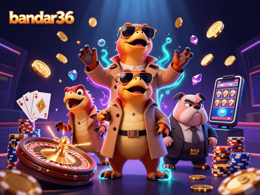 Raih kemenangan di bandar36 dengan tiga raptor lucu beraksi di meja kasino VIP.