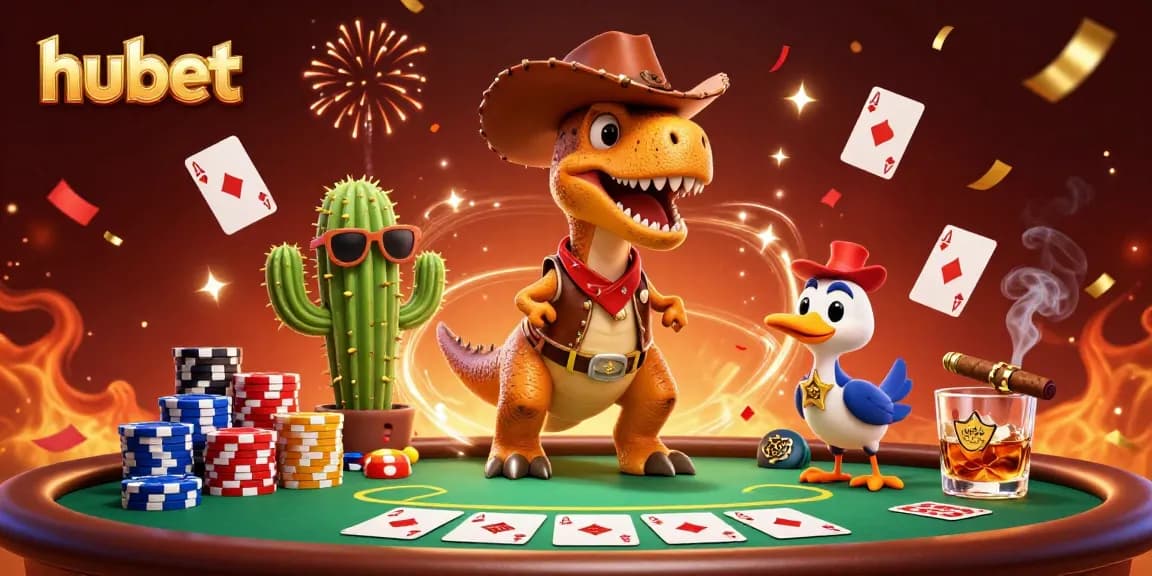 Engage in exciting games at hubet with vibrant poker action and themed characters!