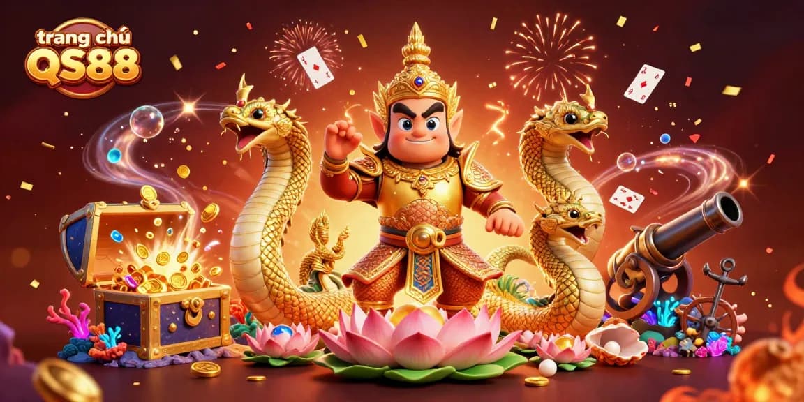 Experience vibrant gaming action at trang chủ QS88 with exciting underwater treasures and dynamic casino elements.