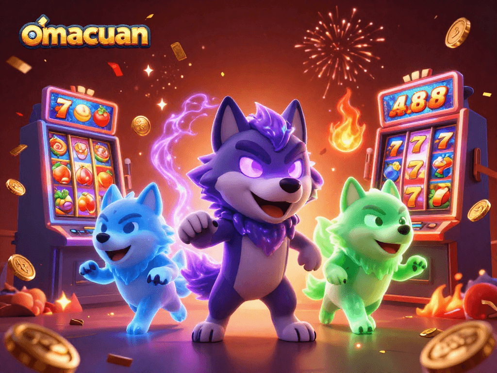 Mengakses kemenangan dengan omacuan, simbol jackpot dan grafis luar biasa dari mesin slot online.