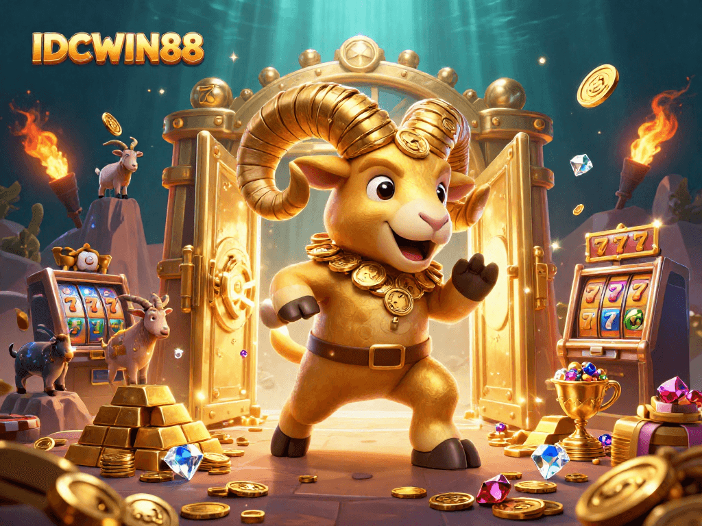 Boost your chances of winning at IDCWIN88 with thrilling slots and gold treasures bursting open in a vibrant casino