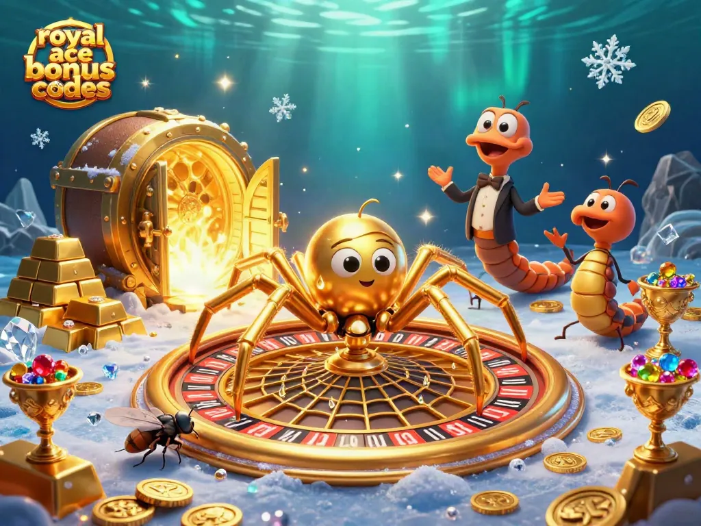 Place winning bets with royal ace bonus codes in this vibrant casino scene.