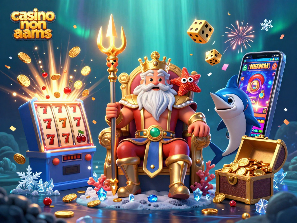 I simboli e i jackpot dei casino non aams portano fortuna ai giocatori in un'illustrazione vivace.