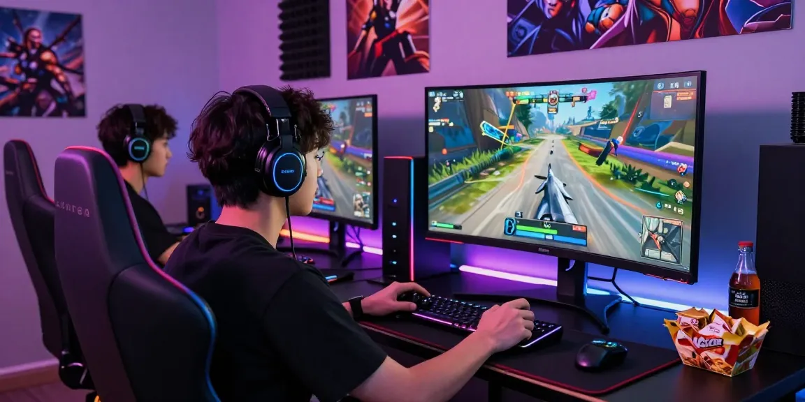 Gamer using F168 console setup with immersive gaming environment and vibrant RGB lighting.