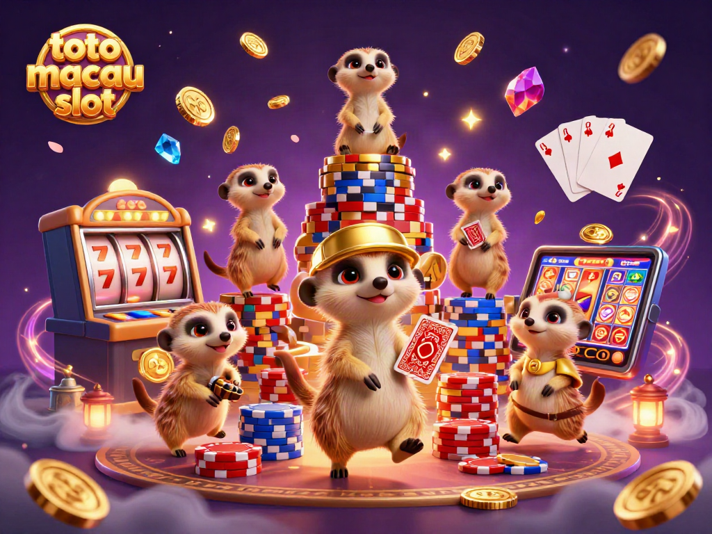 Menangkan jackpot dengan permainan toto macau slot yang menarik bersama koloni meerkat yang mengelola kasino.