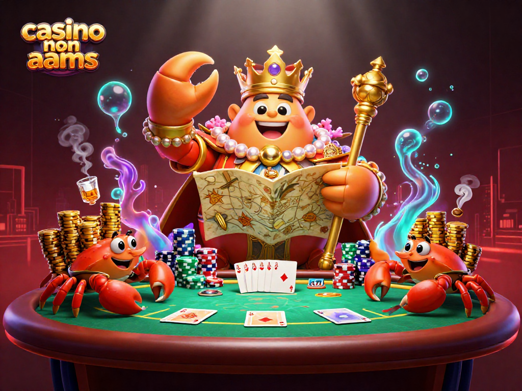 Gioca nei casino non AAMS con il granchio imperatore col scettro e mappe del tesoro.