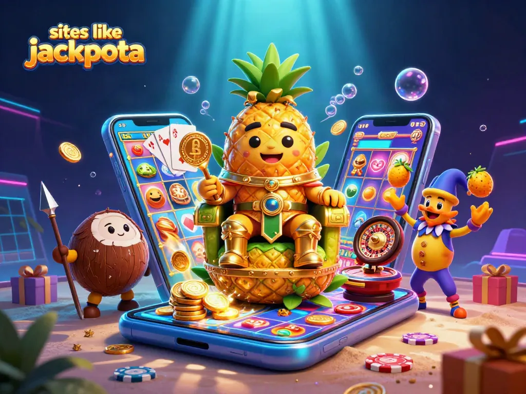 Win big with top sites like jackpota: golden coins fly from spinning slots and fun gaming elements.