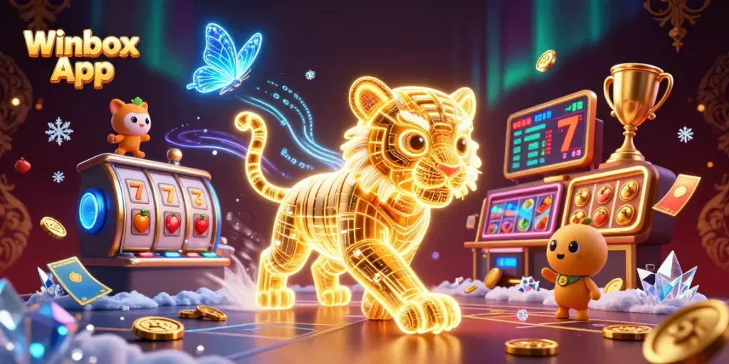 Experience thrilling gameplay with the Winbox App, featuring dazzling 3D casino elements and vibrant designs.