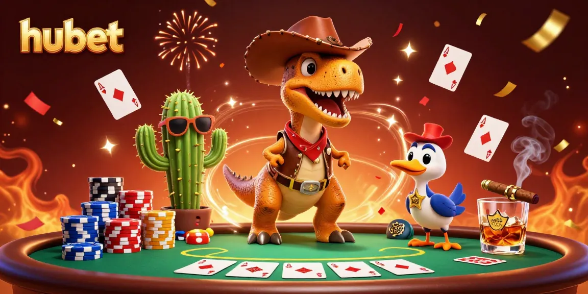 Engage in exciting games at hubet with vibrant poker action and themed characters!