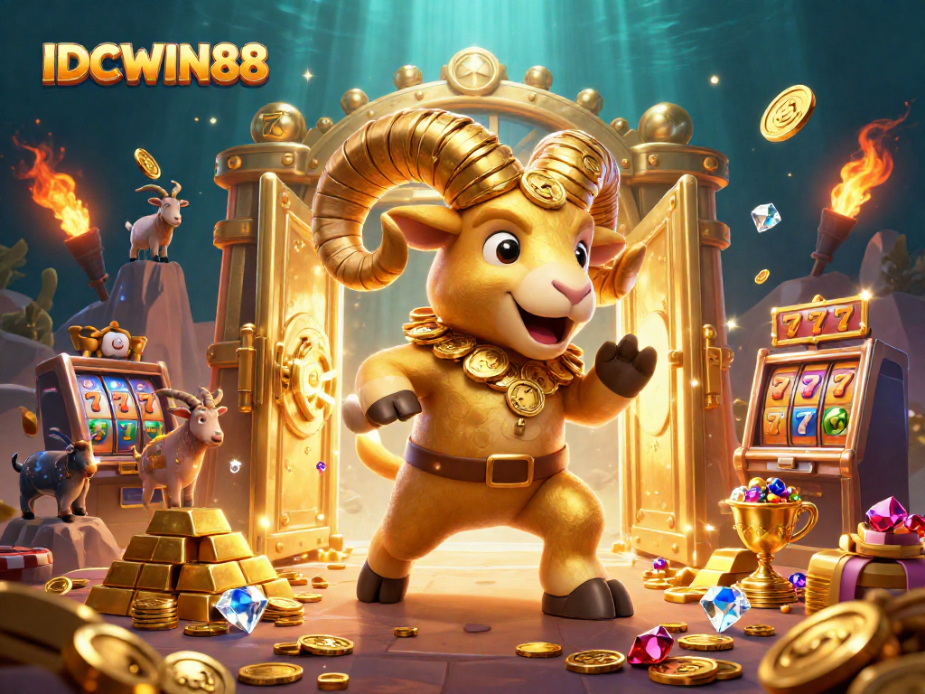 Boost your chances of winning at IDCWIN88 with thrilling slots and gold treasures bursting open in a vibrant casino