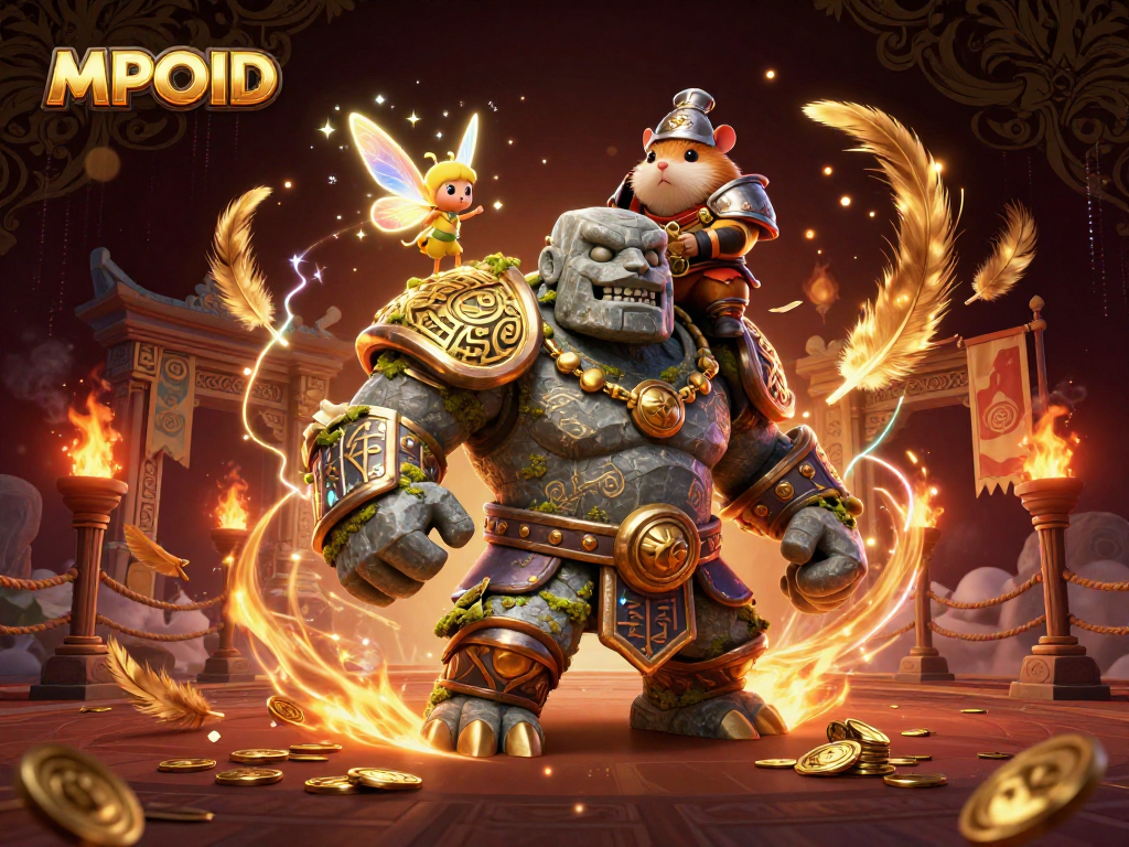 MPOID provides a magical experience with adventurous characters in an enchanting casino scene.