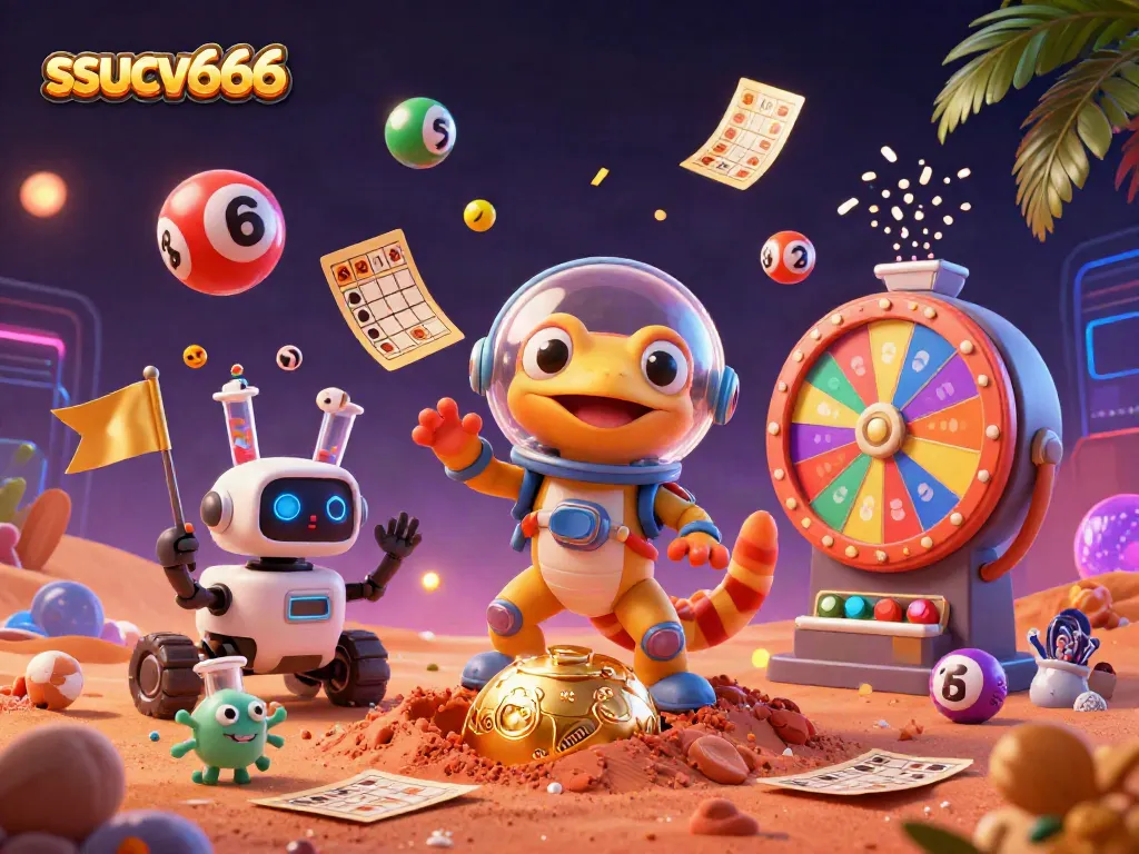 The Martian gecko finds the golden ssucv666 casino as lottery balls bounce around, delivering excitement.
