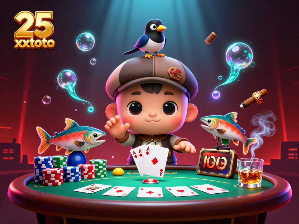 Taruhan seru pada 25 xxtoto dengan karakter lucu dan elemen kasino yang menarik