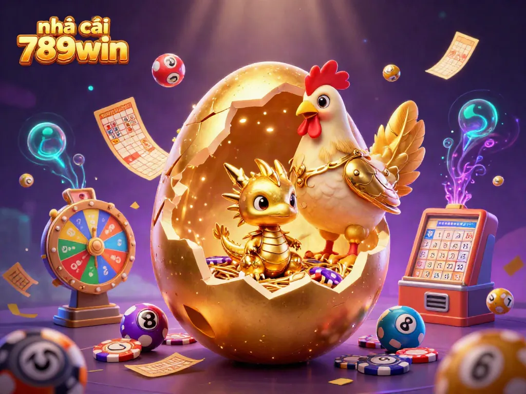 Experience the thrilling world of nhà cái 789win with captivating golden dragon and vibrant casino elements.