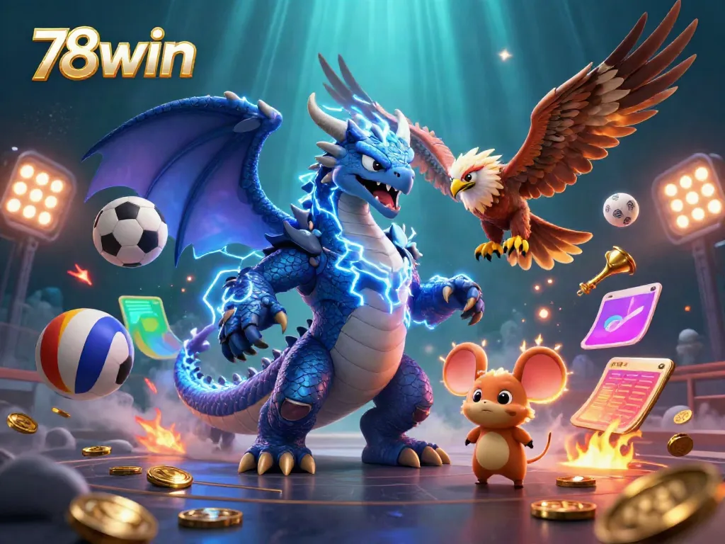 Experience thrill and excitement with 78win's vibrant casino gameplay featuring dynamic sports betting elements.