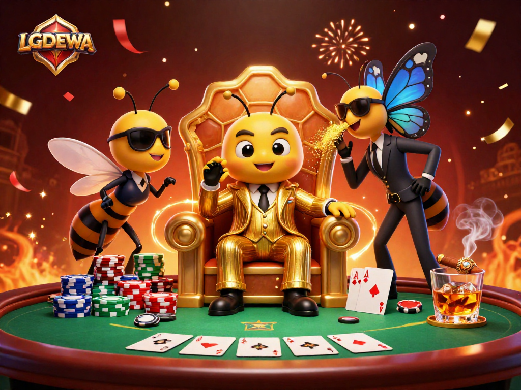 Join the action at LGODEWA as the mob boss oversees a high-stakes poker showdown.