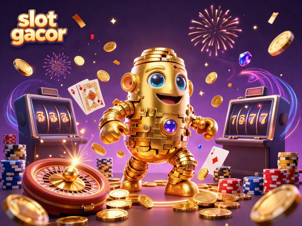 Experience thrilling gameplay with slot gacor featuring winning symbols and golden animations.