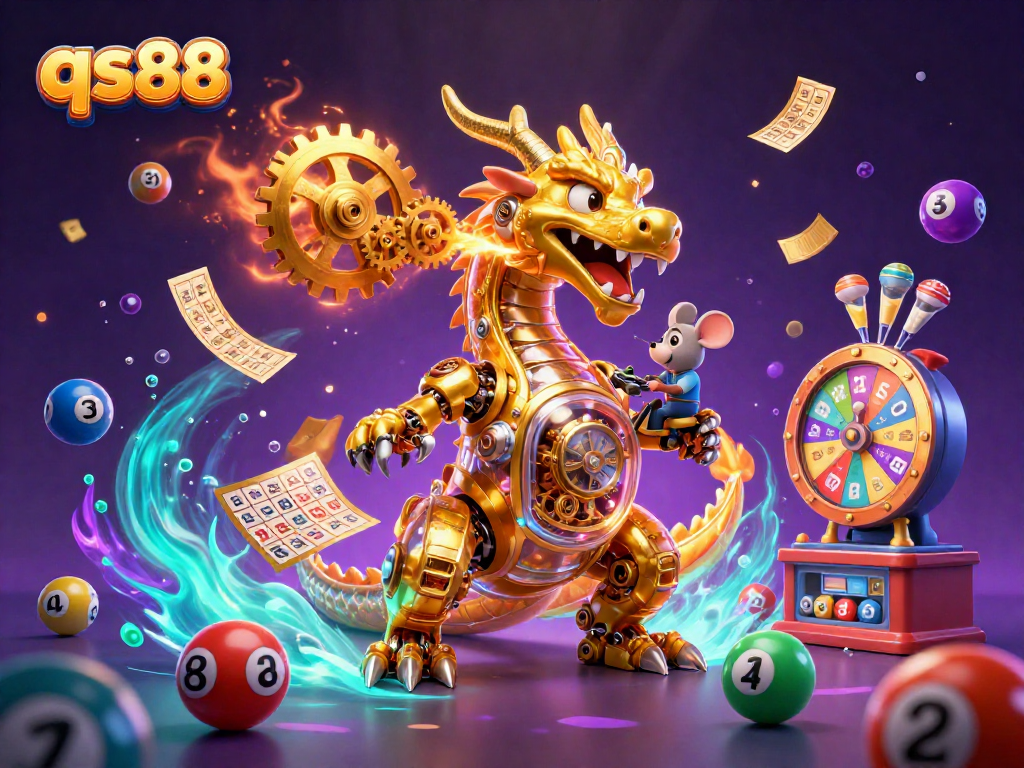 Experience thrilling wins at qs88 with dynamic lottery balls and a golden dragon.