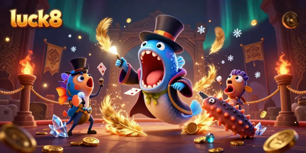 Luck8 transforms a magic act into an immersive casino adventure with vibrant gaming elements.