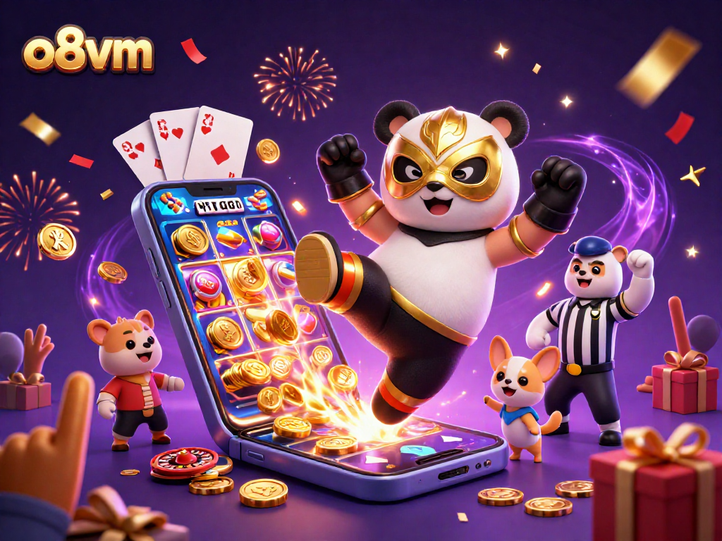 Experience vibrant gaming action at o8vm with engaging character dynamics and casino elements.