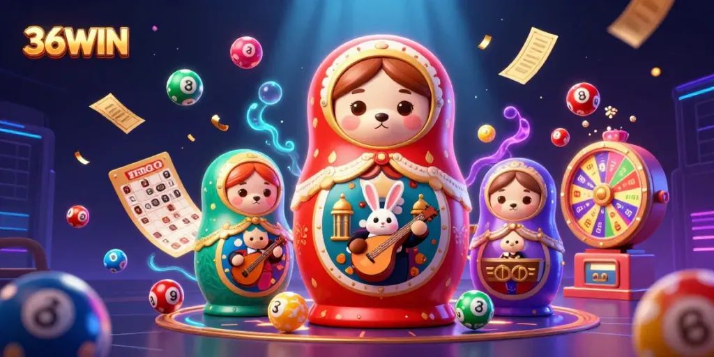 Engage with 36WIN as cartoon bears unveil secrets of casino excitement amid vibrant gaming elements.
