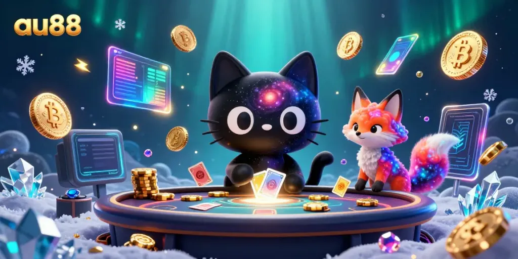 Experience the captivating transformations at au88, where a cosmic casino delights with its enchanting 3D characters and elements.