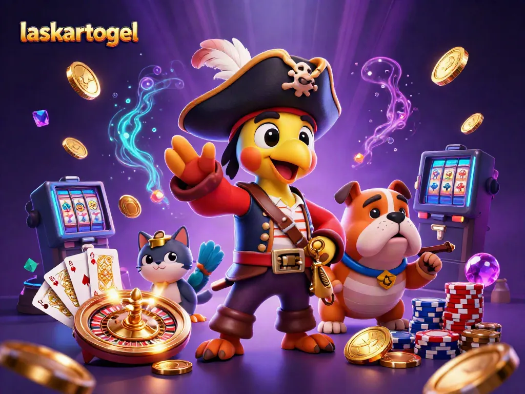 Engage with exciting gameplay at laskartogel featuring colorful casino elements and vibrant characters.