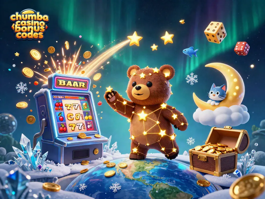 Experience the magic of chumba casino bonus codes with animated characters and vibrant casino elements.