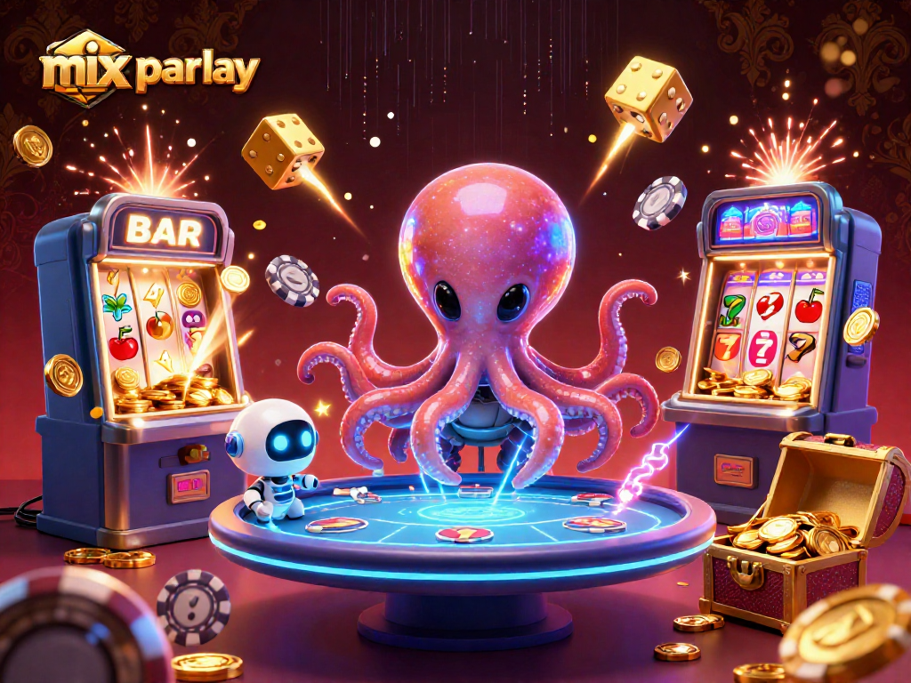 Experience mix parlay action with a vibrant alien-themed casino illustration full of excitement