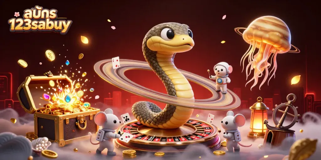 Place bets on the colorful Saturn ring snake roulette at สมัคร 123sabuy for an exciting cosmic casino experience.