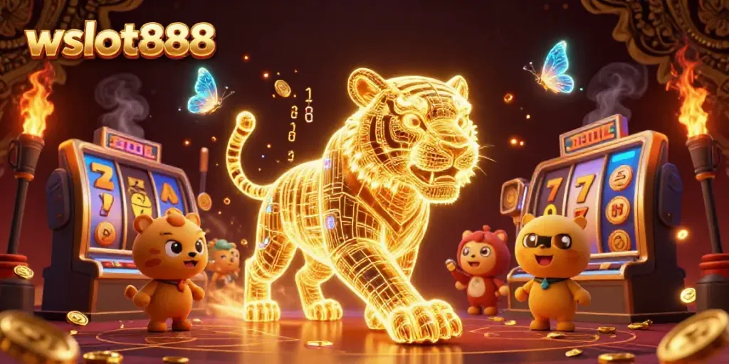Raih kemenangan dengan wslot888, mesin slot mengasyikkan dalam desain kasino digital.