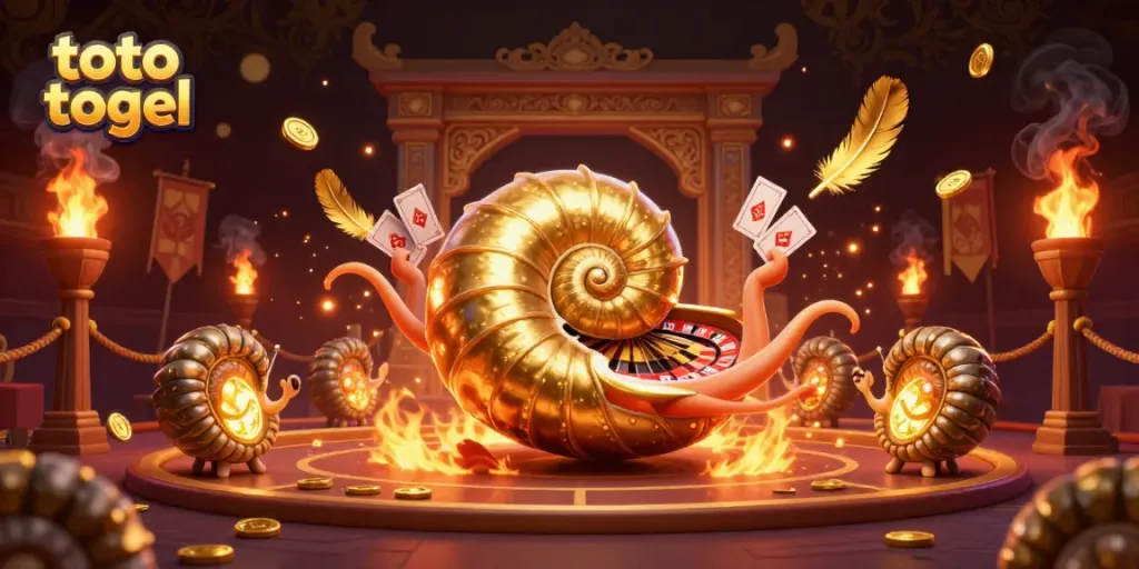 Experience the thrill of toto togel in a vibrant casino scene with dynamic characters and rich details.