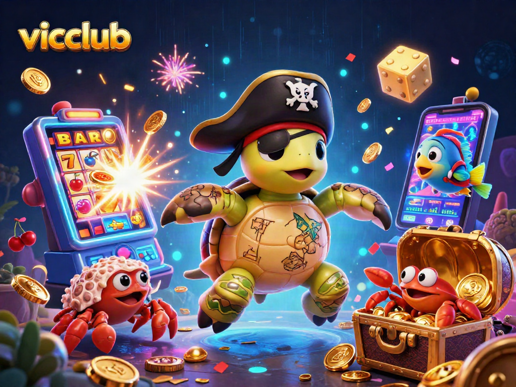 Experience thrilling wins at vicclub Casino with a vibrant underwater treasure hunt!
