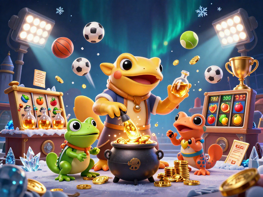 Experience HITCLUB with a vibrant scene of enchanting characters and dynamic gaming elements.