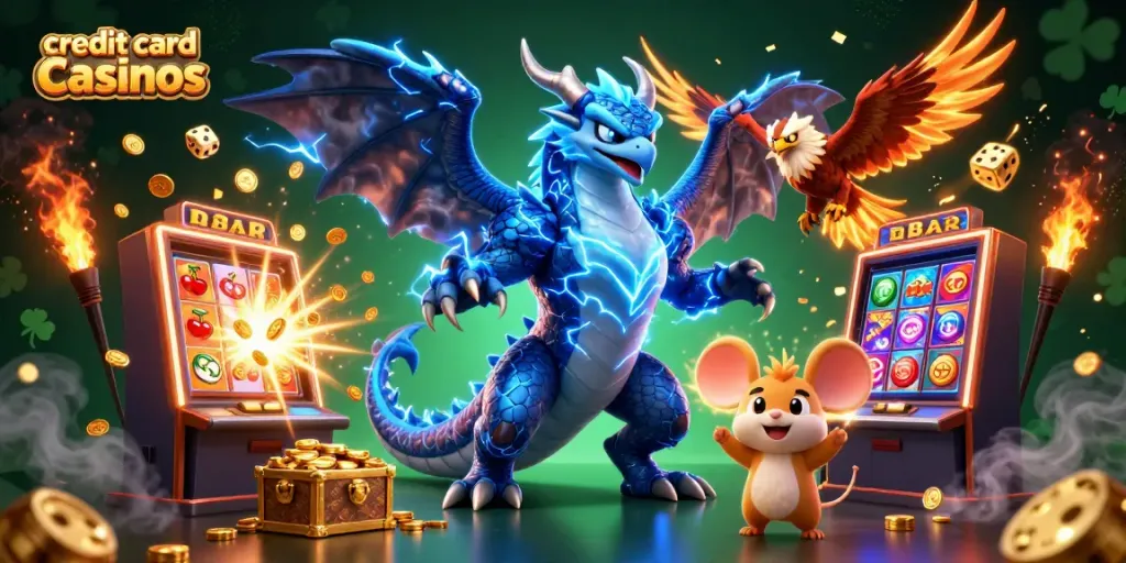 Experience thrilling moments at credit card casinos with dynamic action and vibrant elements.