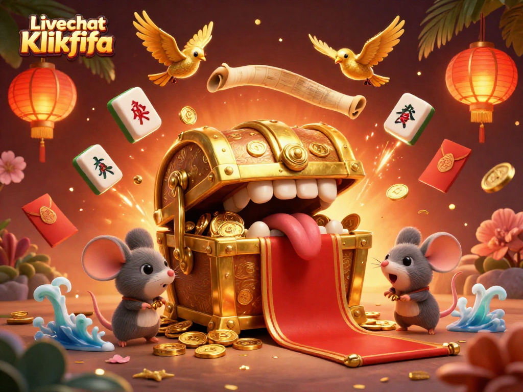 Engage with Livechat Klikfifa at this vibrant casino scene featuring rich visuals and exciting elements.