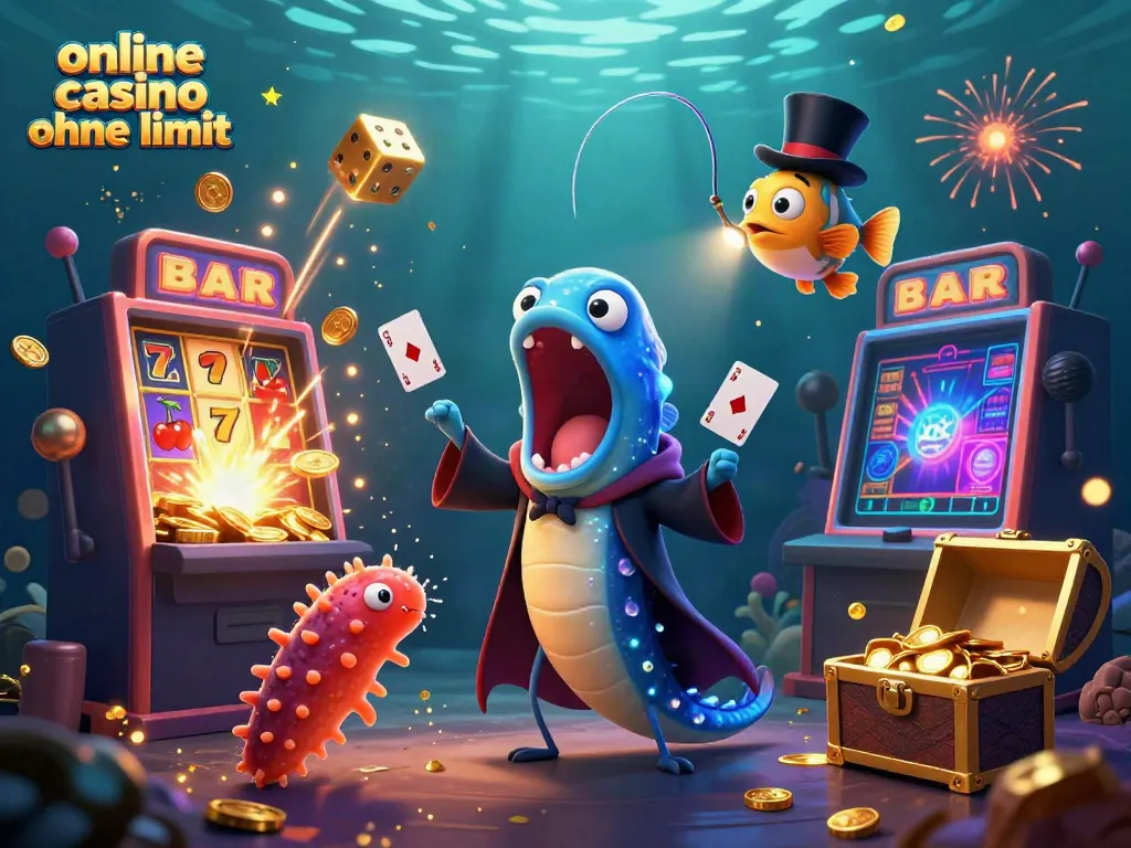 Experience the thrill of online casino ohne limit with a magical sea-themed illustration!