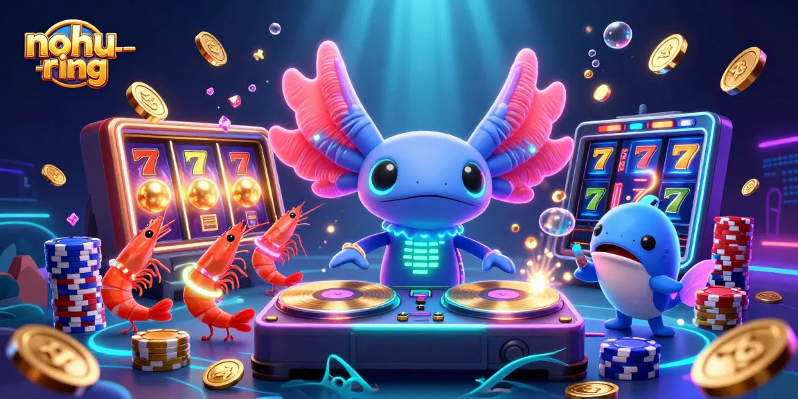 Engage with nohu-ring's vibrant gameplay featuring spinning slot reels and colorful jackpots.
