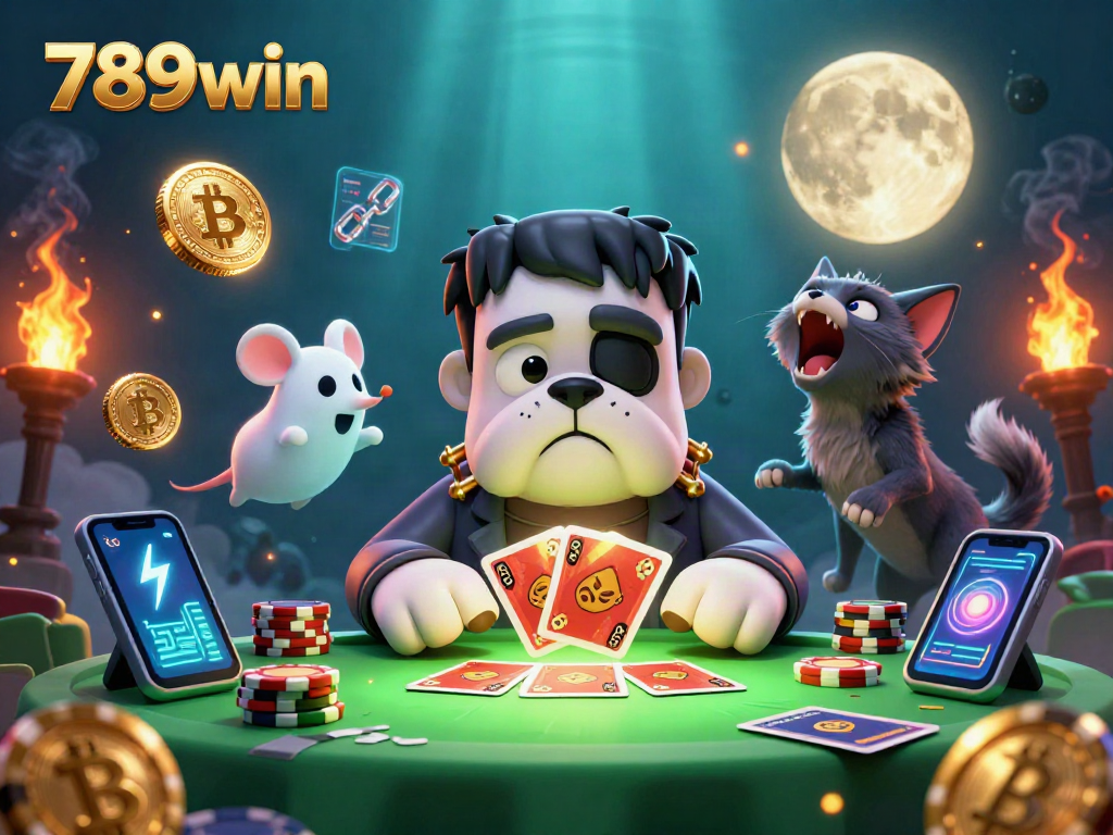 Engage in thrilling gameplay with 789win's 3D casino experience, featuring playful characters and cryptocurrencies.