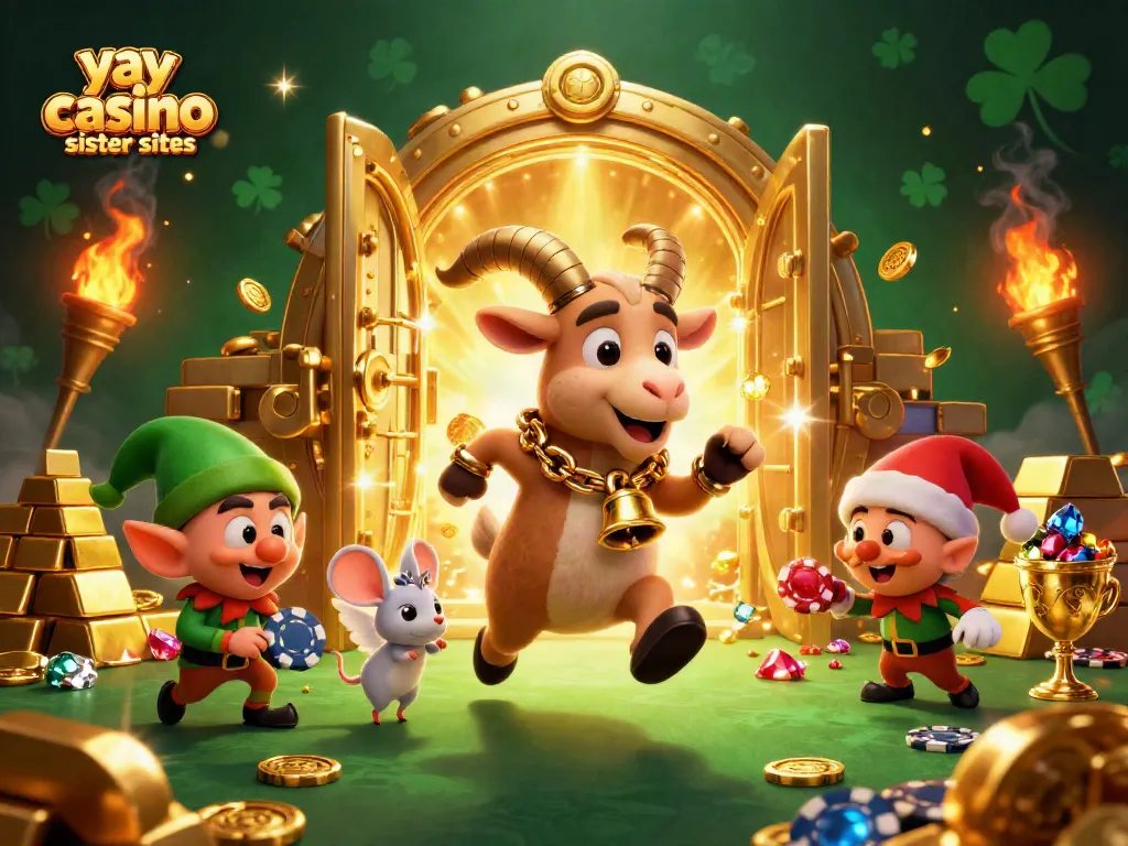 Engage with exciting gameplay at yay casino sister sites featuring vibrant characters in a festive casino.