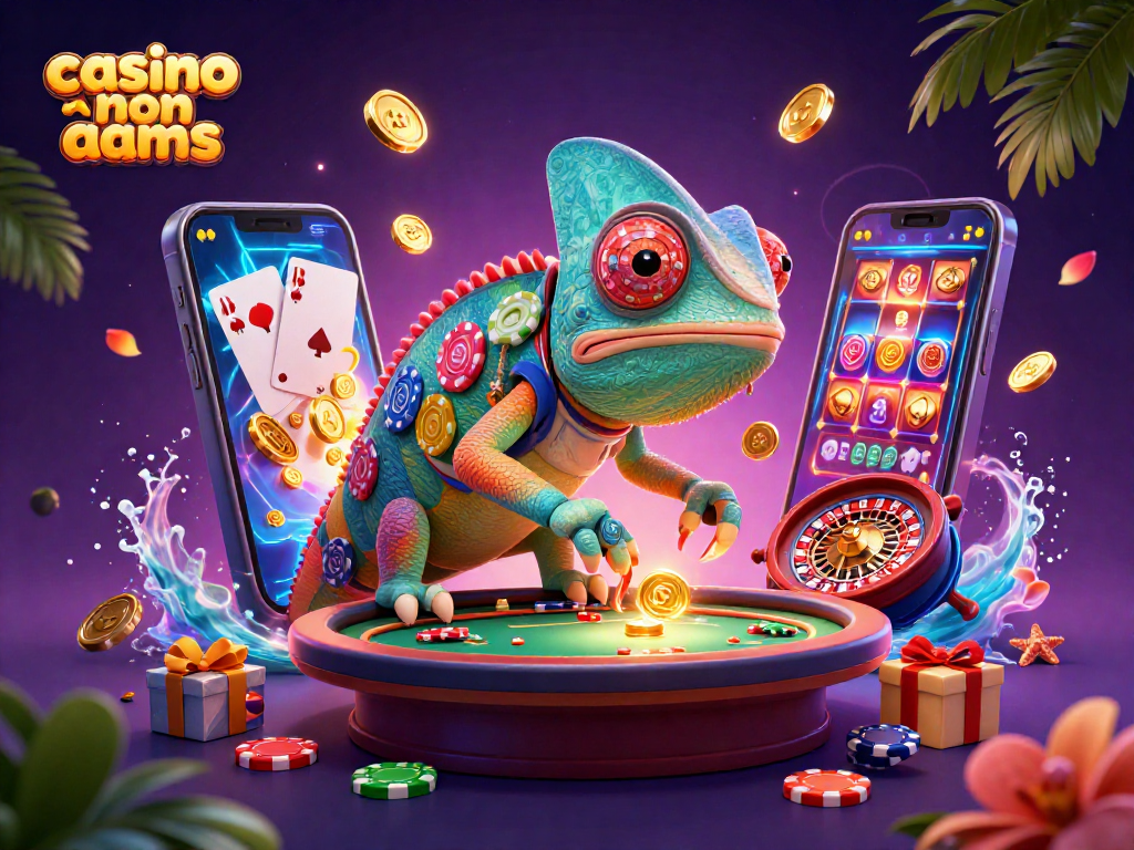 Scopri emozioni nei giochi di casino non AAMS con il proprietario camaleontico che raccoglie monete d'oro.
