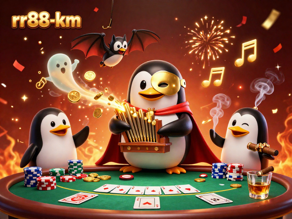 Experience thrilling moments at rr88-km with a vibrant 3D casino scene filled with excitement.