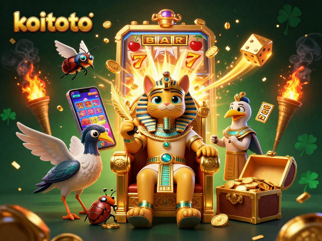 Koitoto memberikan pengalaman bermain slot yang menarik dengan simbol keberuntungan yang melambung.