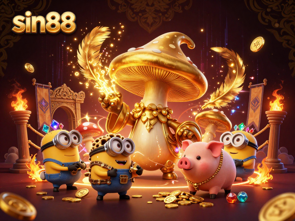 Engage with the vibrant sin88 digital casino scene featuring golden magic and treasure.