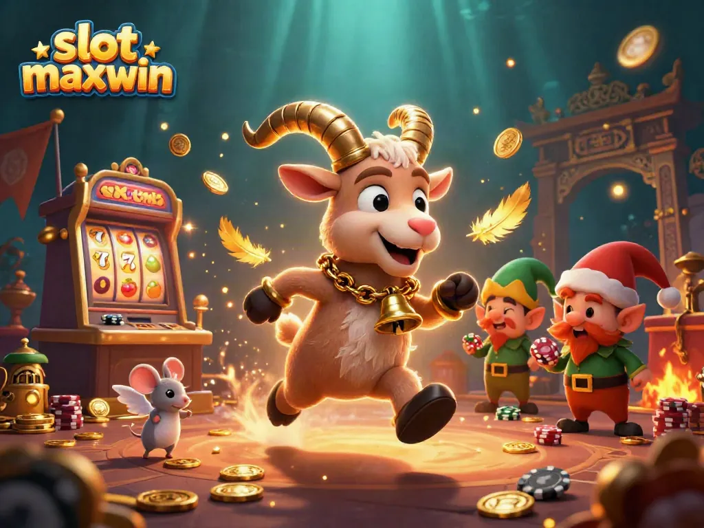 Experience the thrill of slot maxwin as festive characters bring drama to a holiday-themed casino.