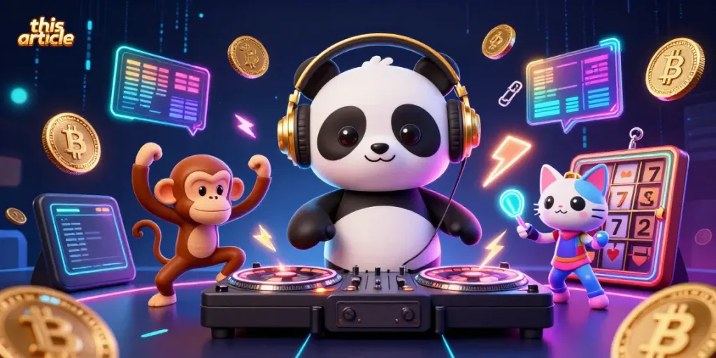 Engaging scene depicting this article with a DJ panda and vibrant casino elements for an online gambling theme.