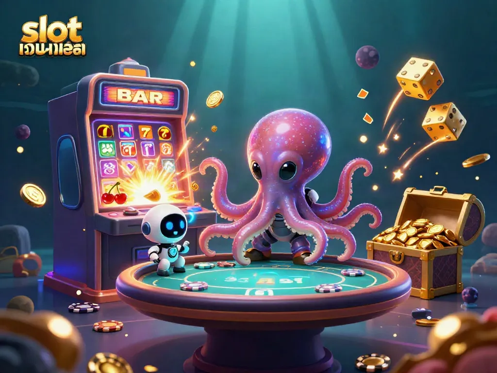 เล่นเกมสล็อตน่าตื่นเต้น slot เว็บตรง กับปลาหมึกต่างดาวและหุ่นยนต์